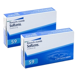 Soflens59 2x6 sztuk- Soczewki kontaktowe Bausch & Lomb